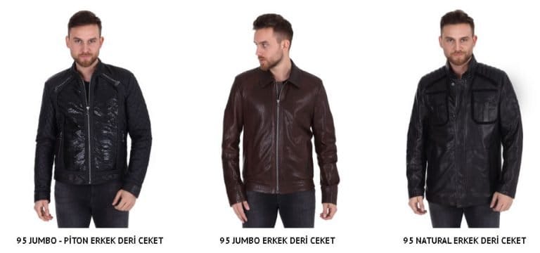 jumbo erkek deri ceket