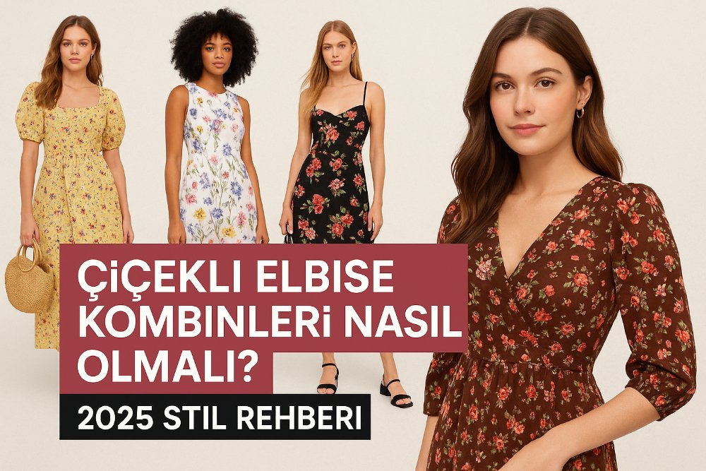 Çiçekli Elbise Kombinleri Nasıl Olmalı? 2025 Stil Rehberi